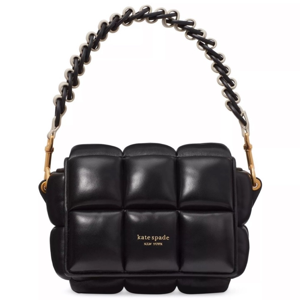 NWT Kate Spade Boxxy Black Crossbody Bubble Purse